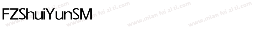FZShuiYunS Medium字体转换